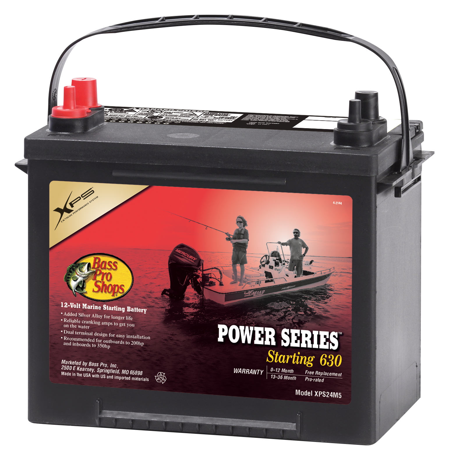 Bass Pro Shops XPS Power Series 12V Marine Starting Battery Bass Pro